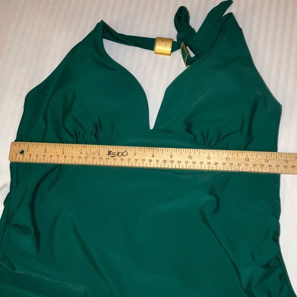 Swim women’s size large Elegant Green halter Top - bathing suit top - Picture 8 of 9